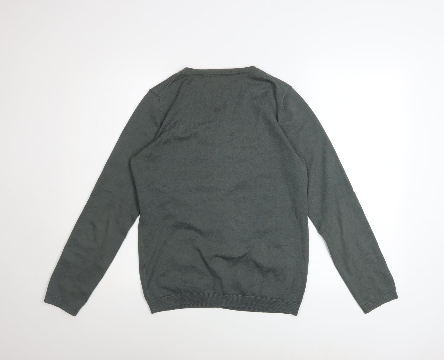 Boden Women's Grey Cotton Blend Button Cardigan UK 12