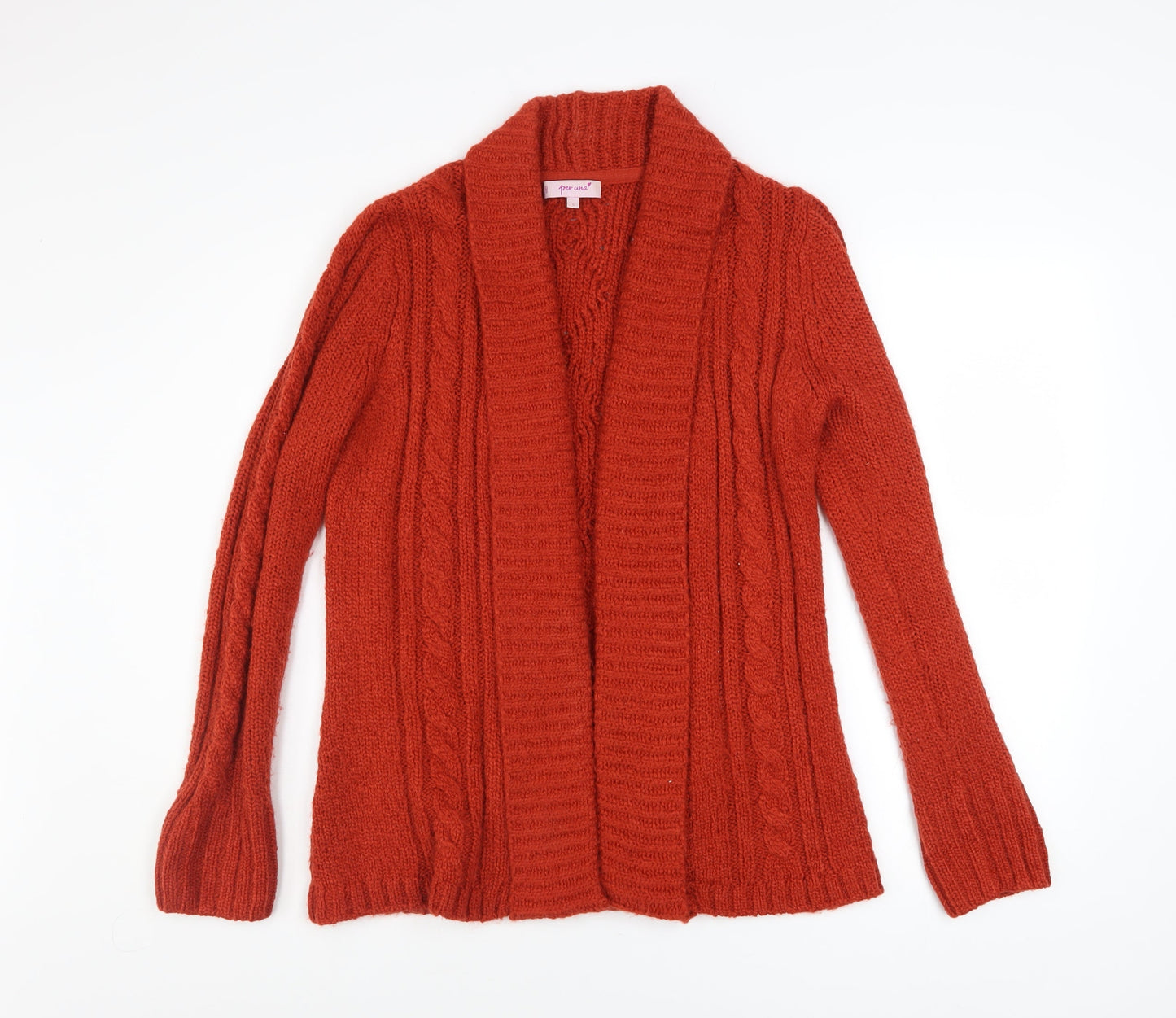 Marks and Spencer Women’s Orange Cable Knit Cardigan Size S