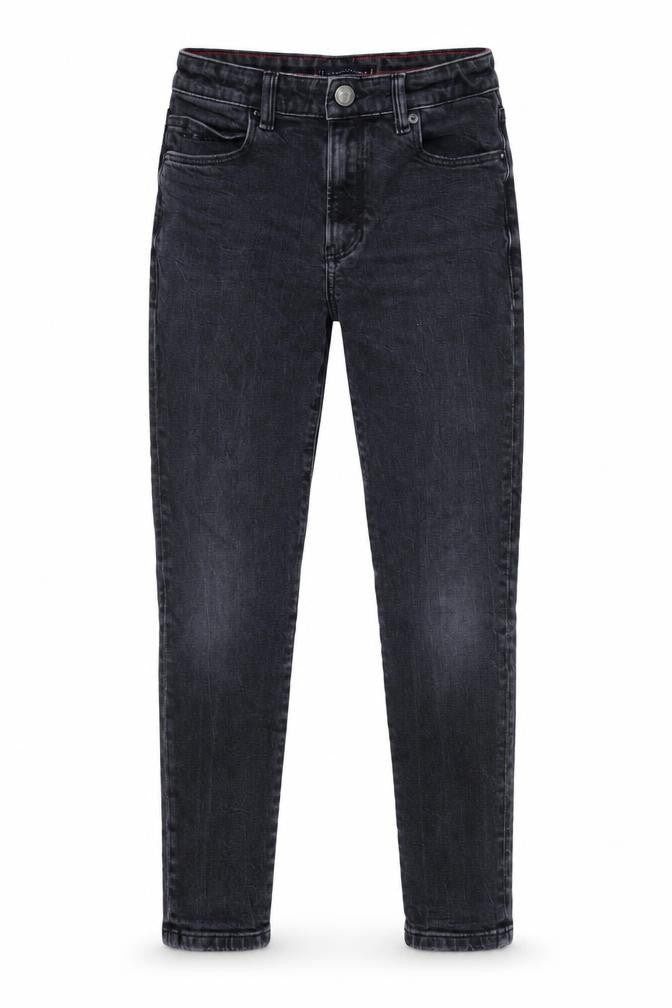 Tommy Hilfiger Boys Black Slim Fit Denim Jeans Size 152 (24 in Waist)