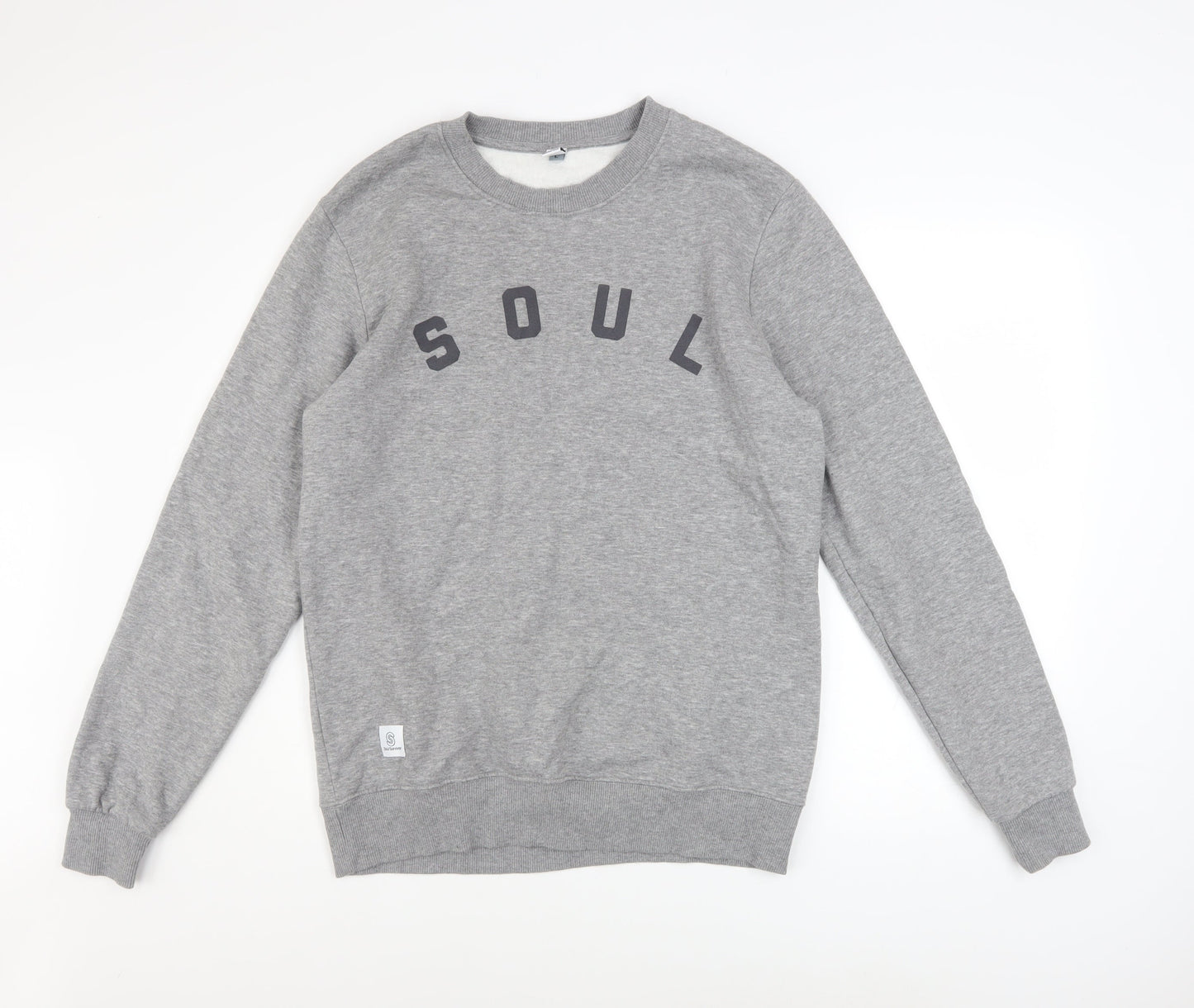 Soul Survivor Men's Grey Large Pullover Sweatshirt with Logo Print