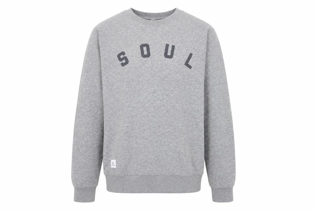 Soul Survivor Men's Grey Large Pullover Sweatshirt with Logo Print