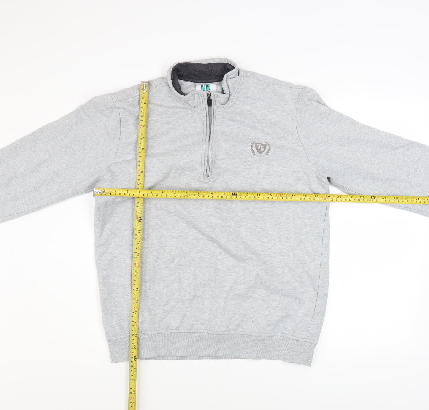 TeamSpirit Men’s Grey XL 1/4 Zip Pullover Sweatshirt
