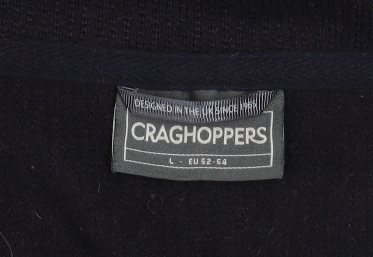 Craghoppers Men’s Black Fleece 1/4 Zip Pullover Sweatshirt L
