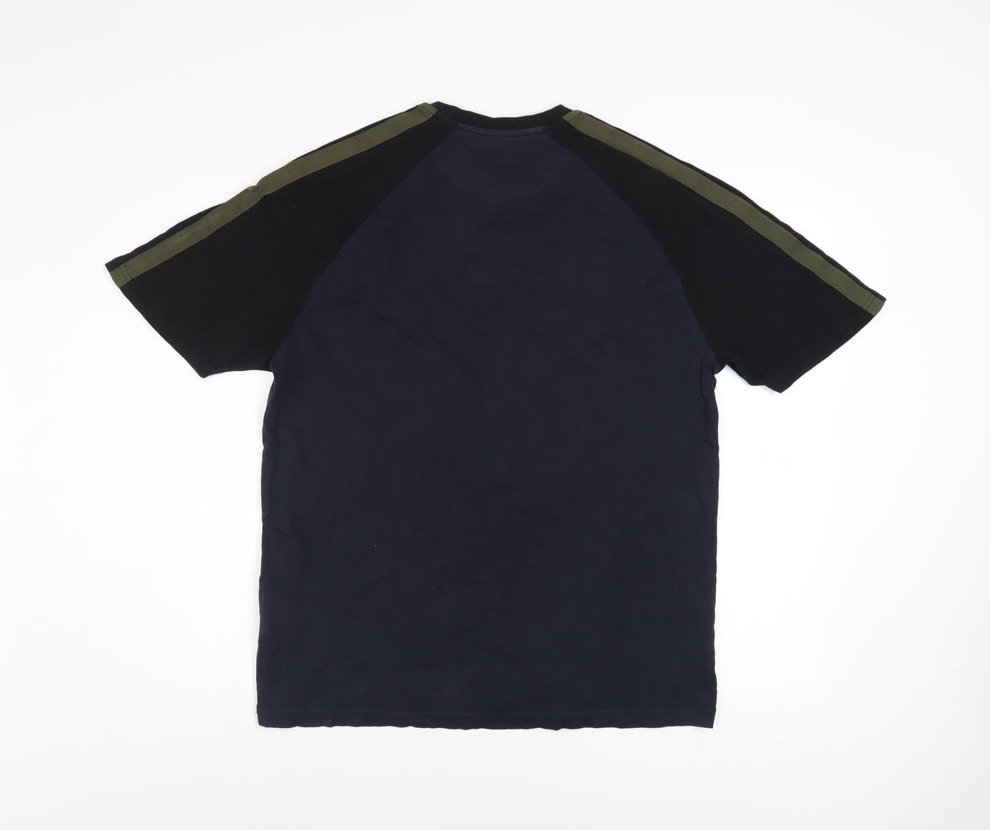 Lyle & Scott Men's Navy Crew Neck Short Sleeve T-Shirt Size L Cotton