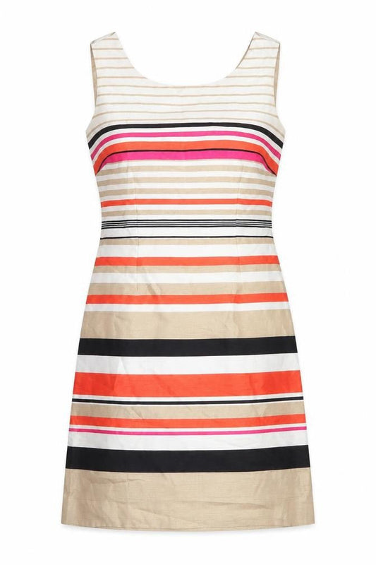 Monsoon Women’s Multicoloured Striped Sheath Dress Size 10