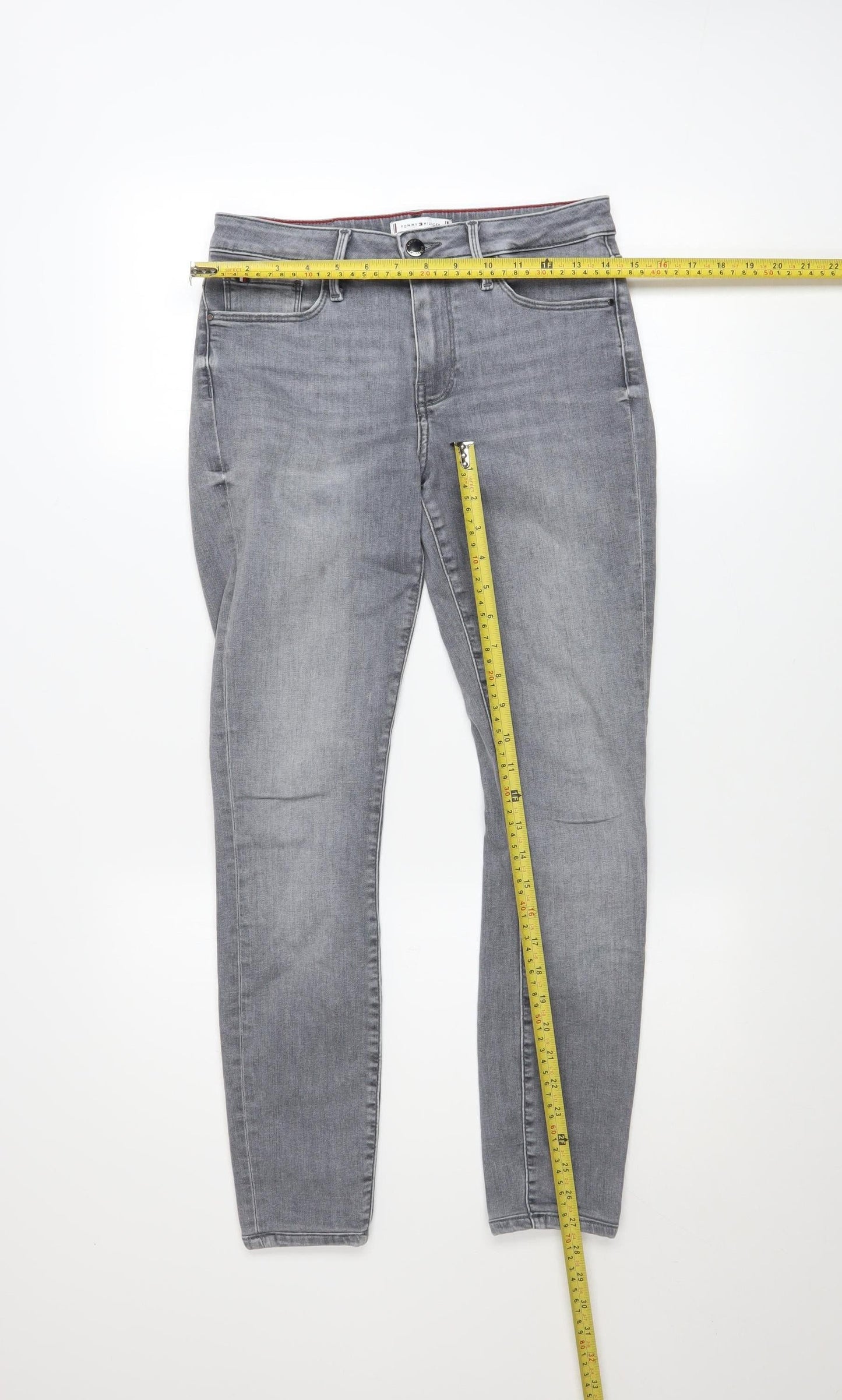 Tommy Hilfiger Men's Grey Skinny Jeans W28 L30 Como Fit