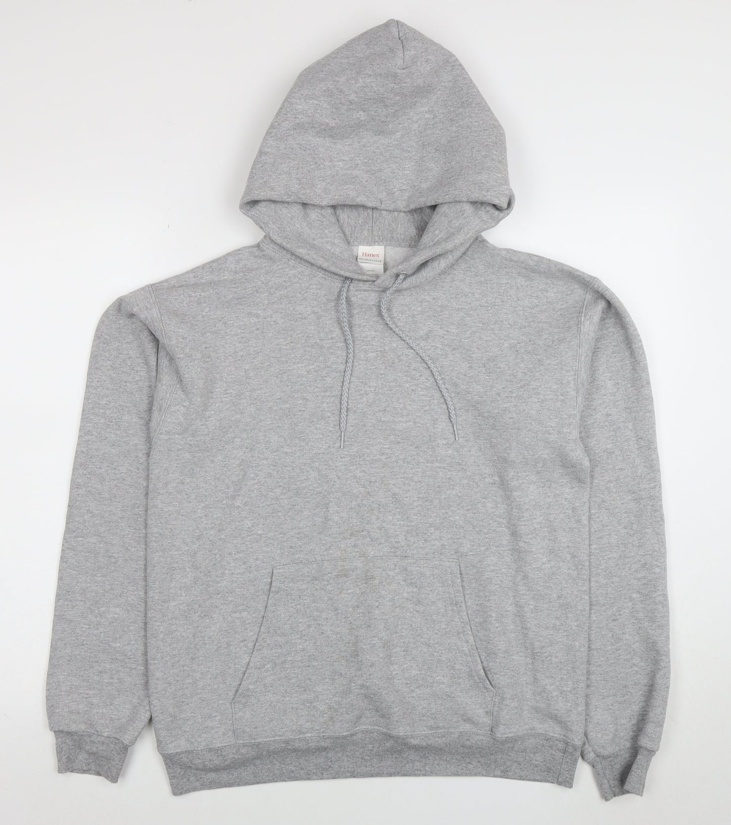 Hanes Mens Grey Pullover Hoodie Small Regular Fit Fleece