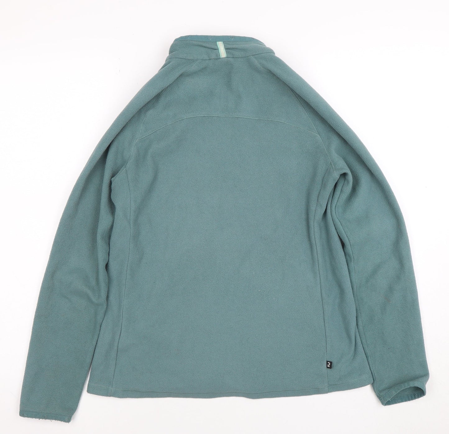 Quechua Teens Green Fleece Full Zip Jacket XS Lightweight
