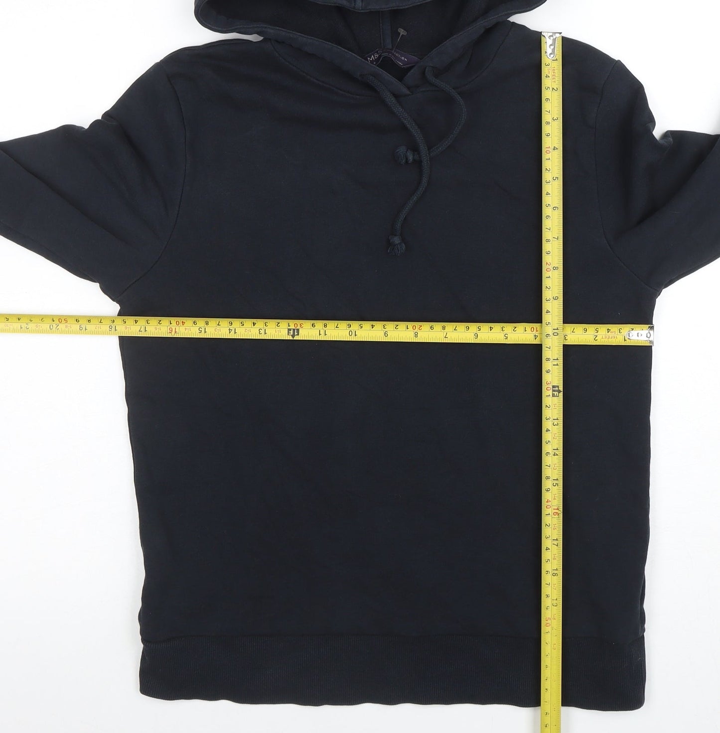 Marks and Spencer Womens Black Size 8 Pullover Hoodie
