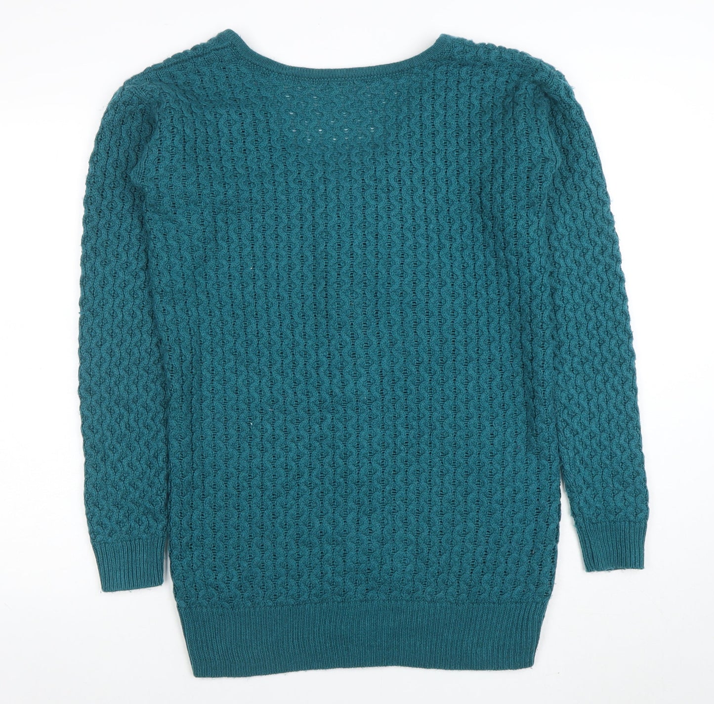 ASOS Women Blue Cable-Knit Full Zip Jumper Size 10