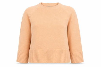 Tu Womens Beige Crew Neck Pullover Jumper Size 10