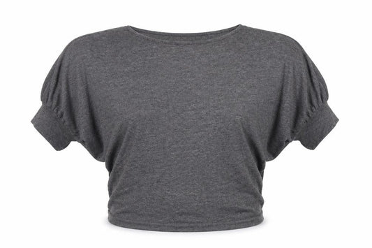 Kitty Kat Women’s Grey Relaxed Fit Dolman Sleeve T-Shirt Size 10