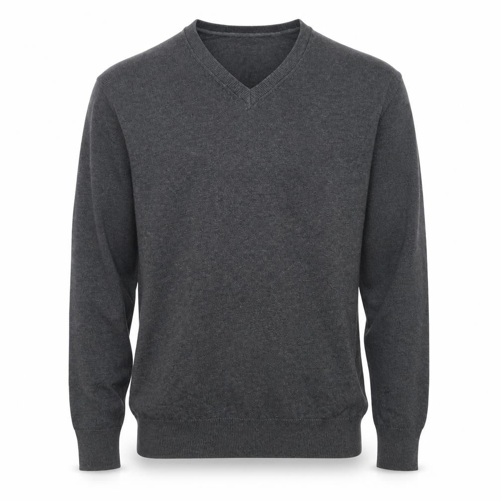 Gap Men’s Grey V-Neck Cotton Pullover Jumper M
