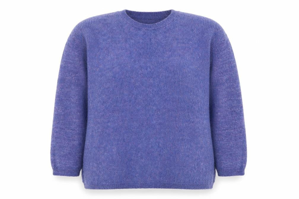 Nutmeg Womens Purple Crew Neck Knit Pullover Jumper Size 20
