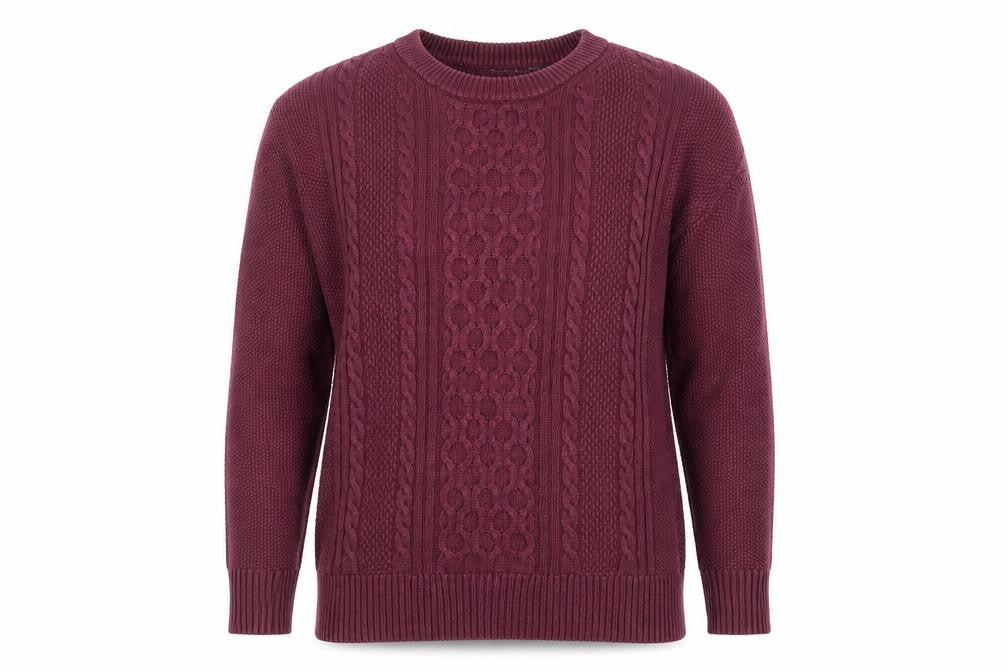 GAP Womens Red Cable-Knit Cotton Jumper Size M