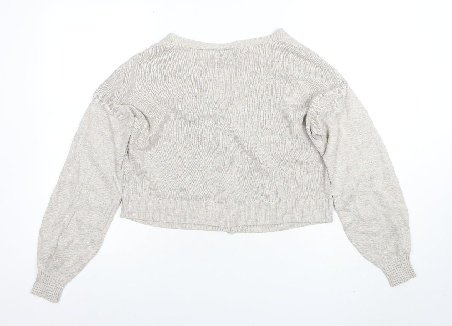 Hollister Women’s Beige V-Neck Button Cardigan XS