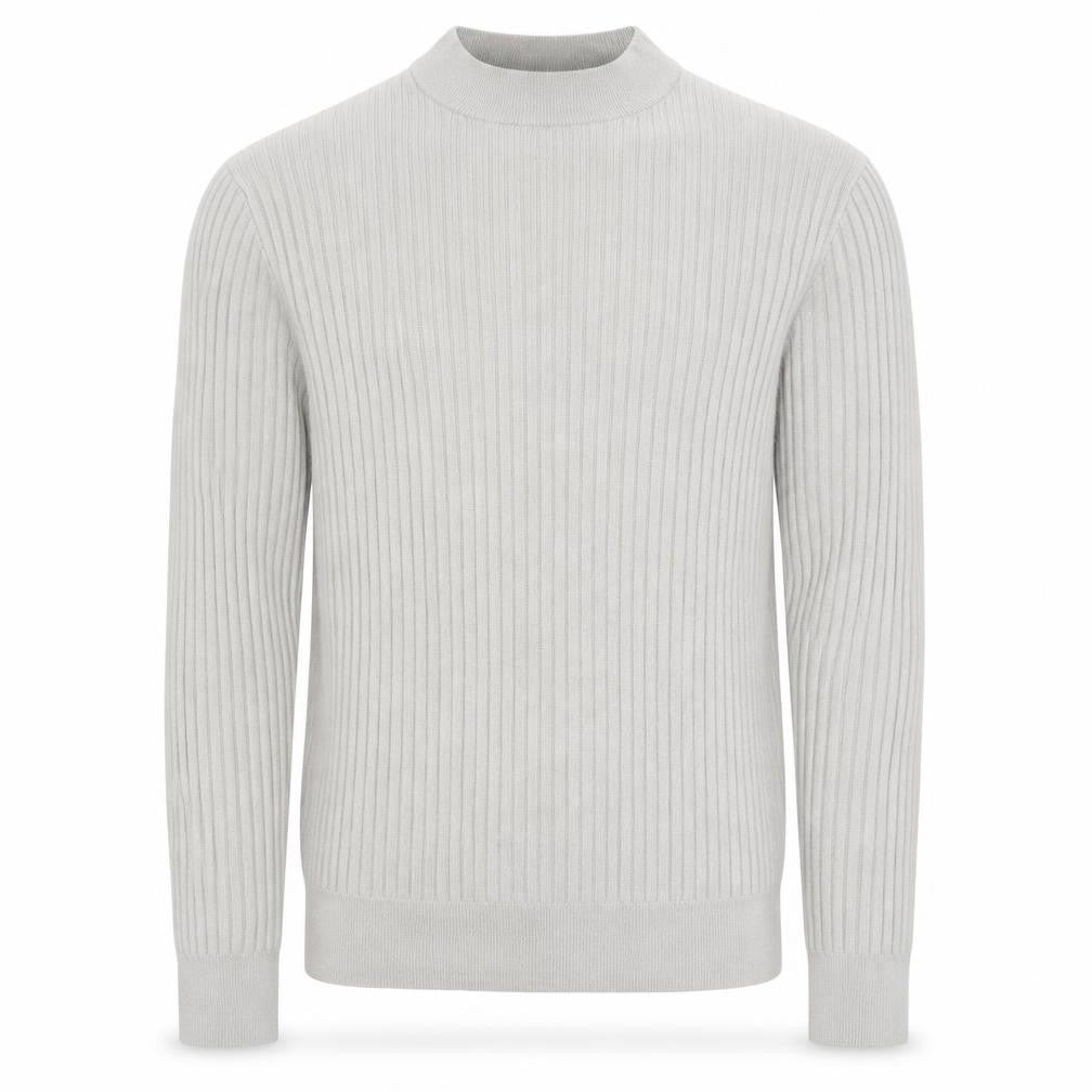 Marks & Spencer Men’s Beige Merino Wool Blend Ribbed Jumper M
