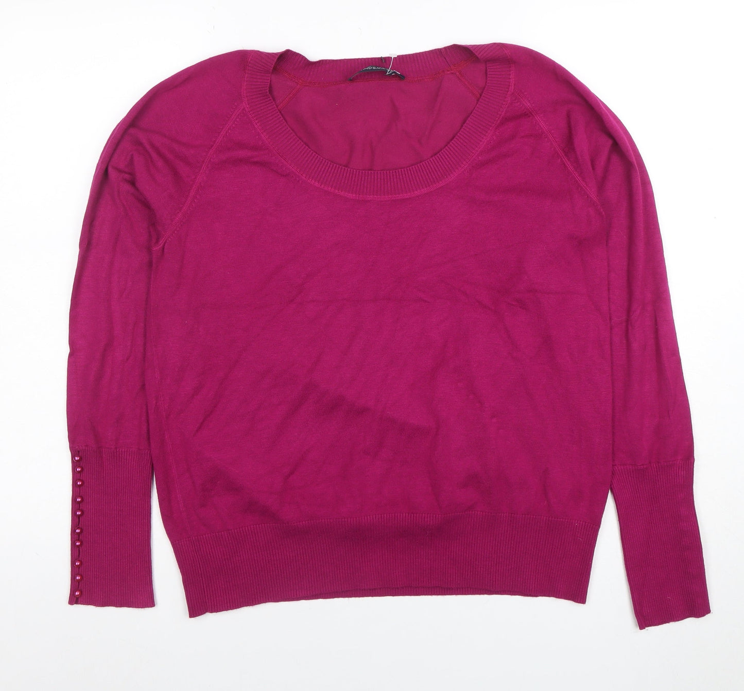 Windsmoor Women’s Purple L Scoop Neck Long Sleeve Jumper