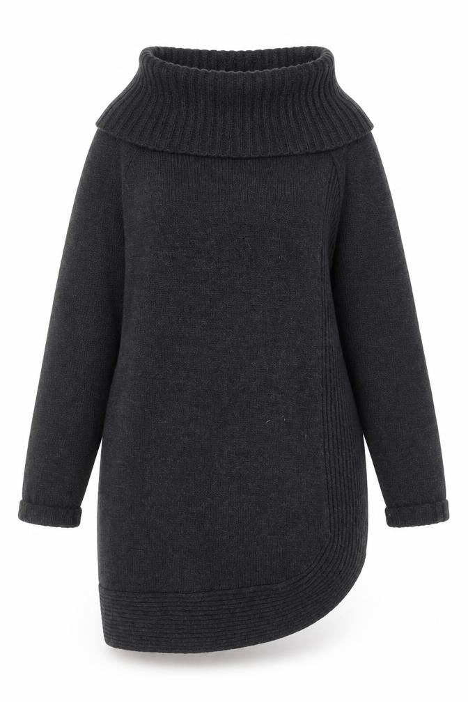 Marks & Spencer Women’s Grey Roll Neck Wool Blend Jumper Size 12