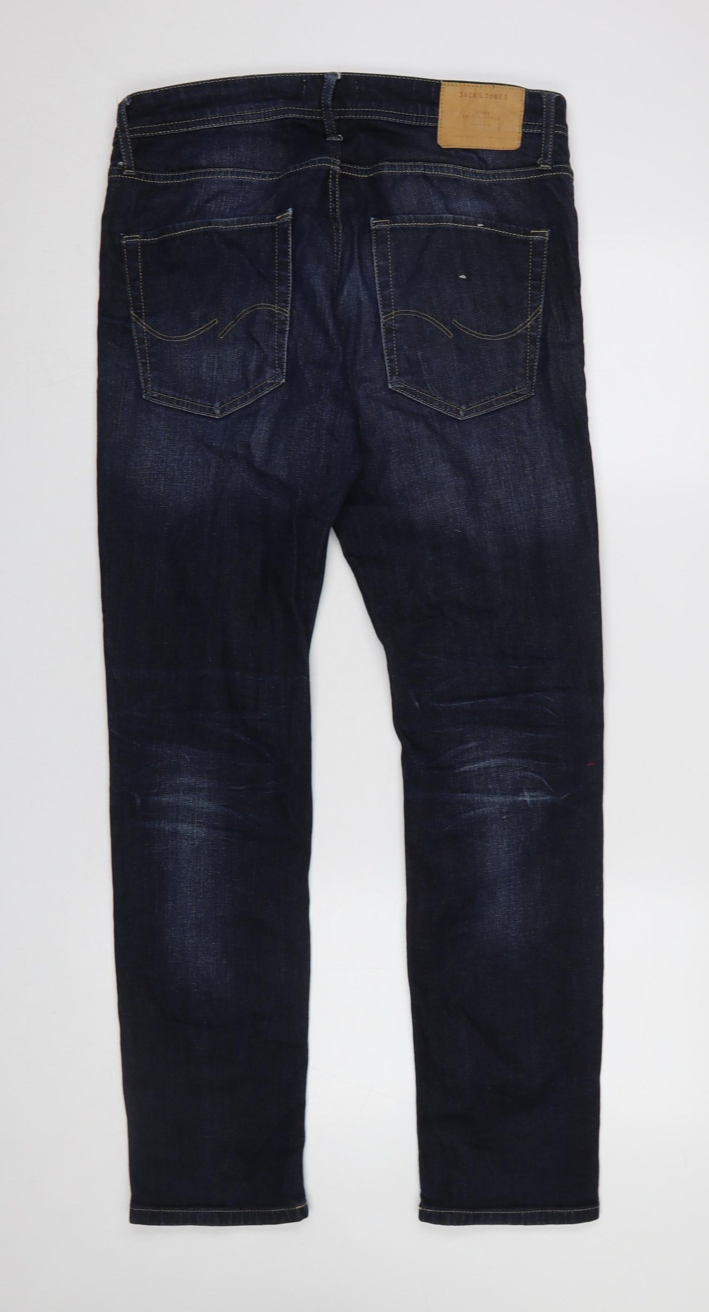 Jack & Jones Men's Blue 32x32 Regular Straight Denim Jeans