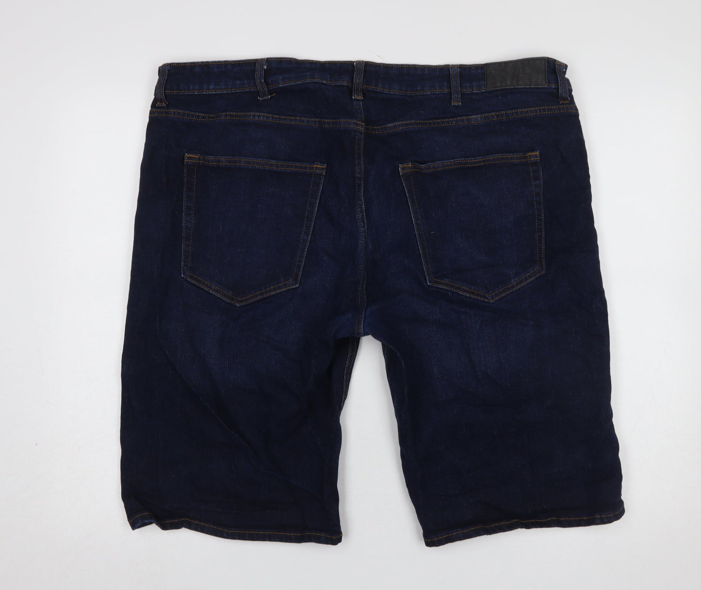 Dressmann Men's Blue Denim Nevada 4XL Casual Shorts
