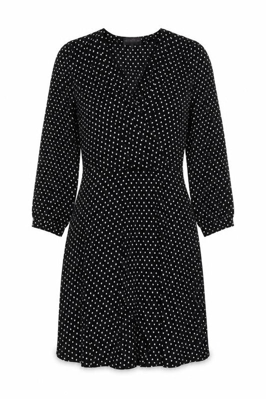 Circus Womens Black Heart Print V-Neck Wrap Dress Size 12