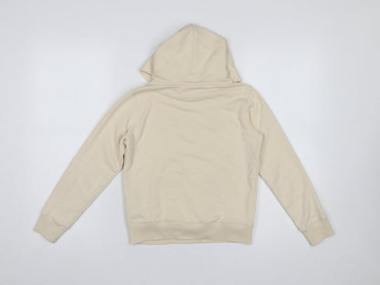 Champion Girls Beige Cotton Blend Pullover Hoodie Medium 9-10 Years