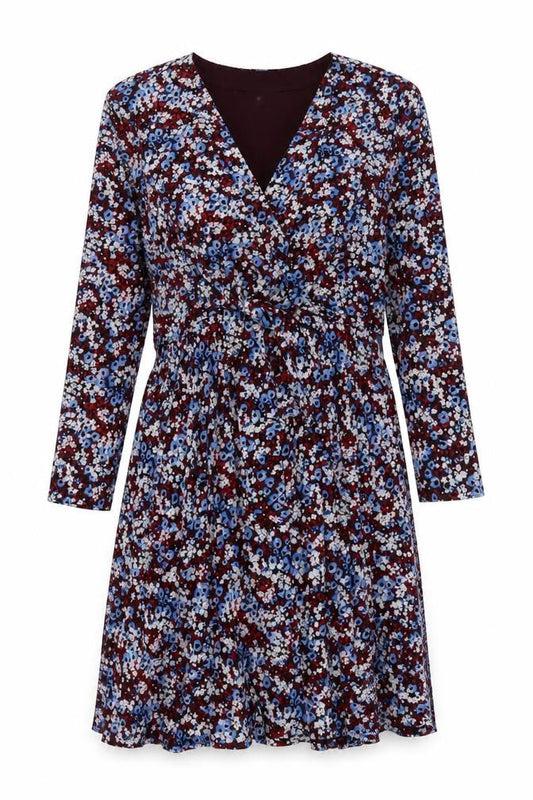 Tommy Hilfiger Women's Multicoloured Floral Wrap Dress UK 14