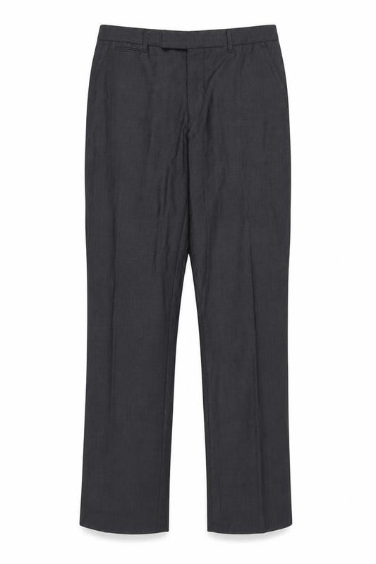 Lost Boys Men's Black Wool Blend Dress Trousers 34L Classic Fit