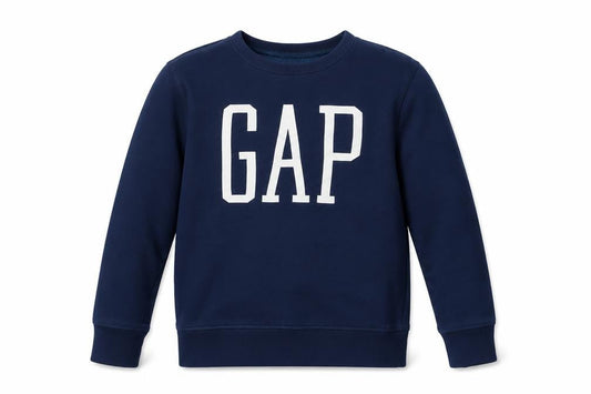 GAP Kids Girls Blue Logo Pullover Sweatshirt Size 10-11 Years