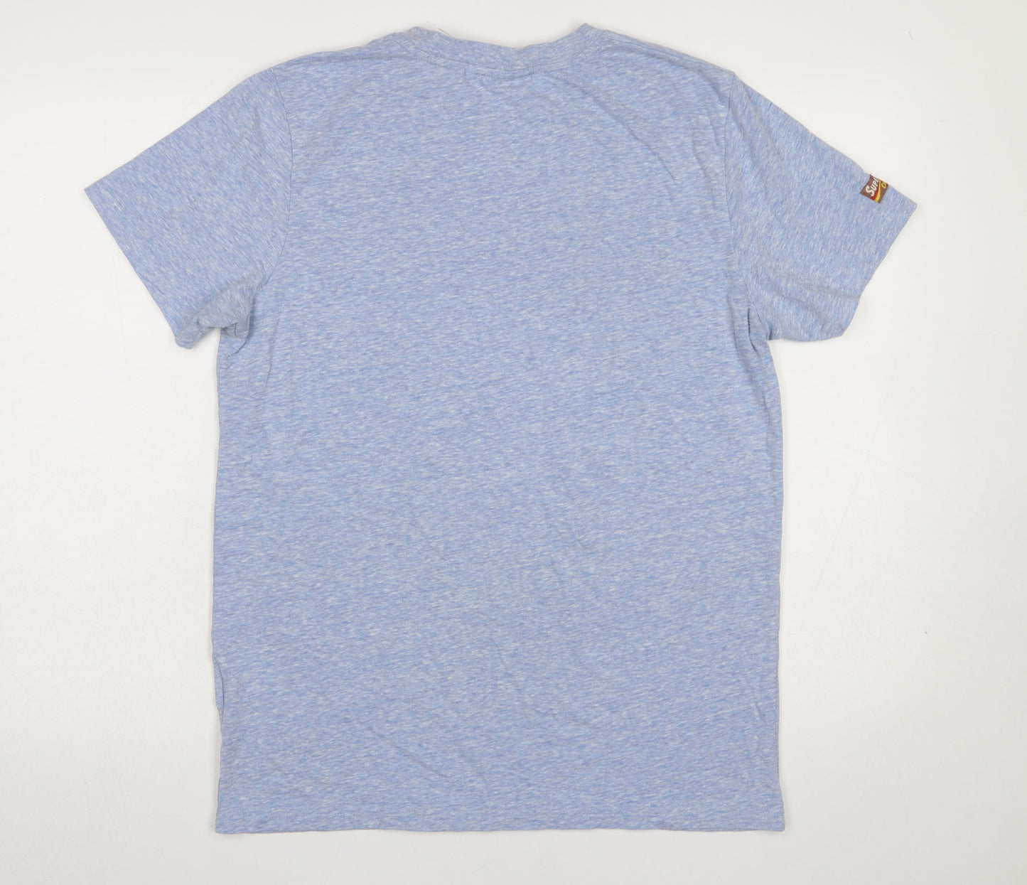 Superdry Men Blue California Graphic Crew Neck T-Shirt Size M