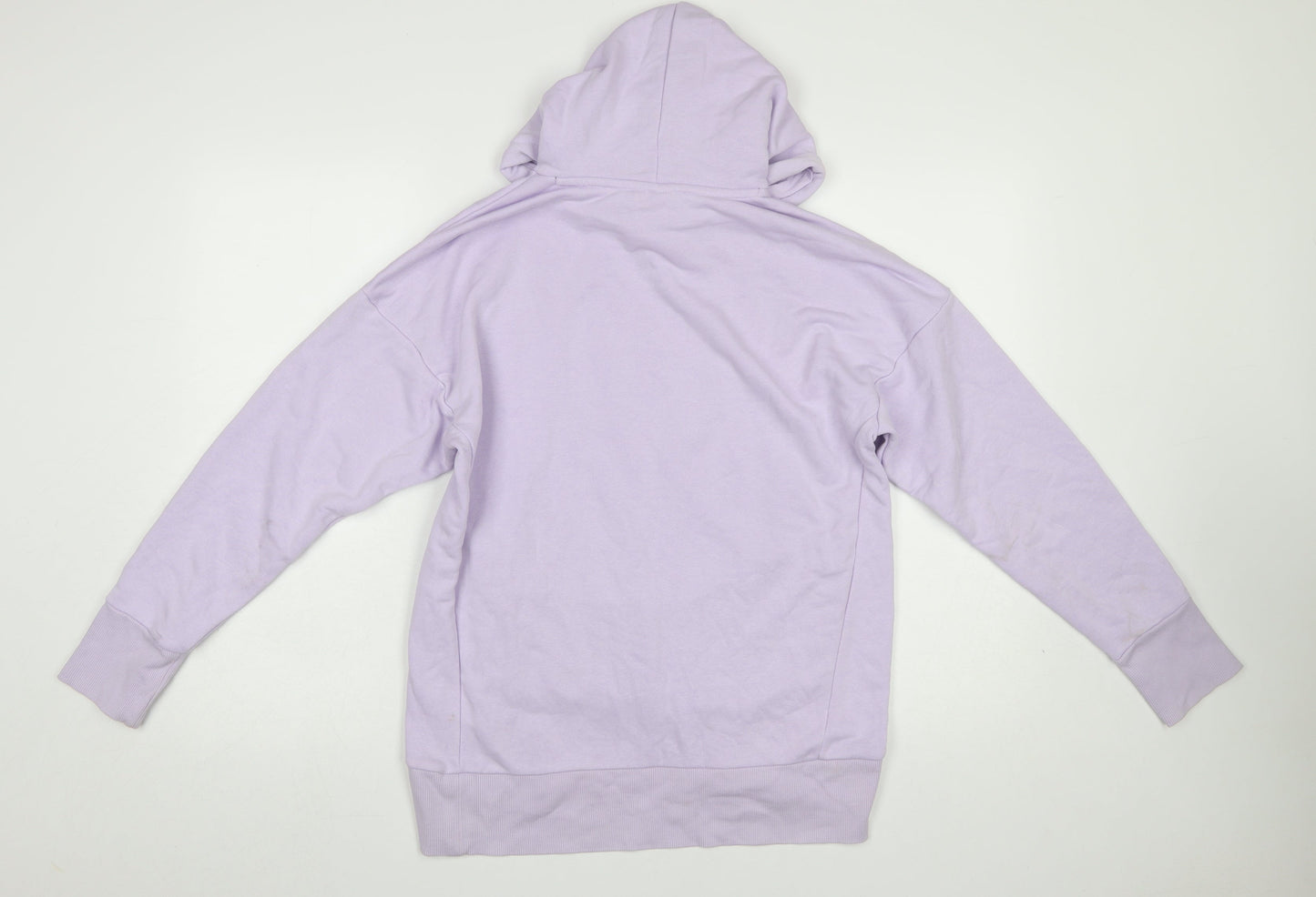 Adidas Women’s Purple Hooded Pullover Sweatshirt Size S 8-10 Cotton Blend