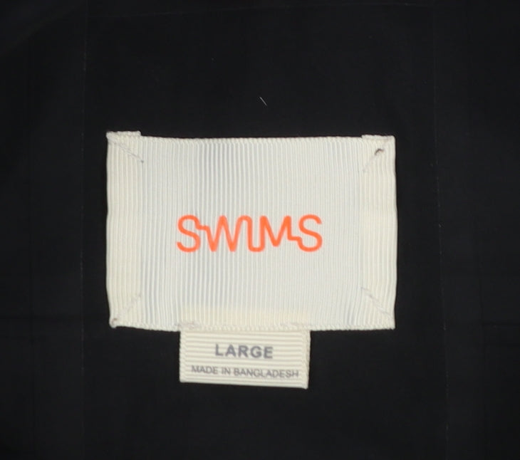 SWIMS Men's Black Waterproof Windproof Rain Jacket Size L
