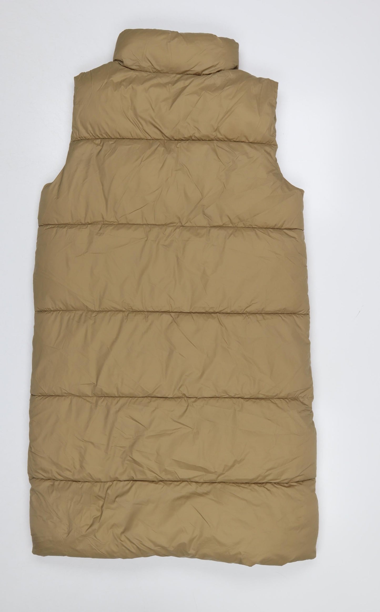 Vero Moda Women’s Beige Long Puffer Waistcoat Size S