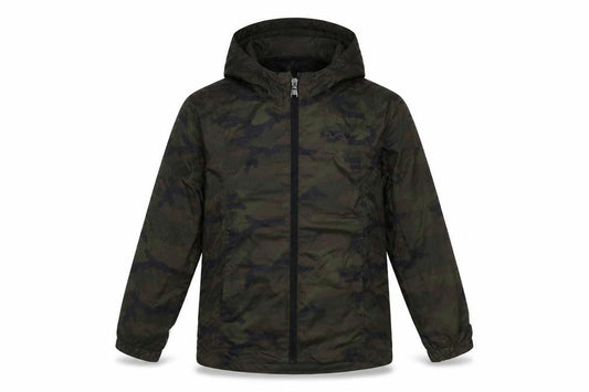TOG24 Boys Green Camouflage Hooded Windbreaker Jacket 10 Years