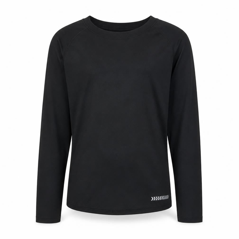 Dunnes Stores Girls Black Long Sleeve Active T-Shirt 10-11 Years