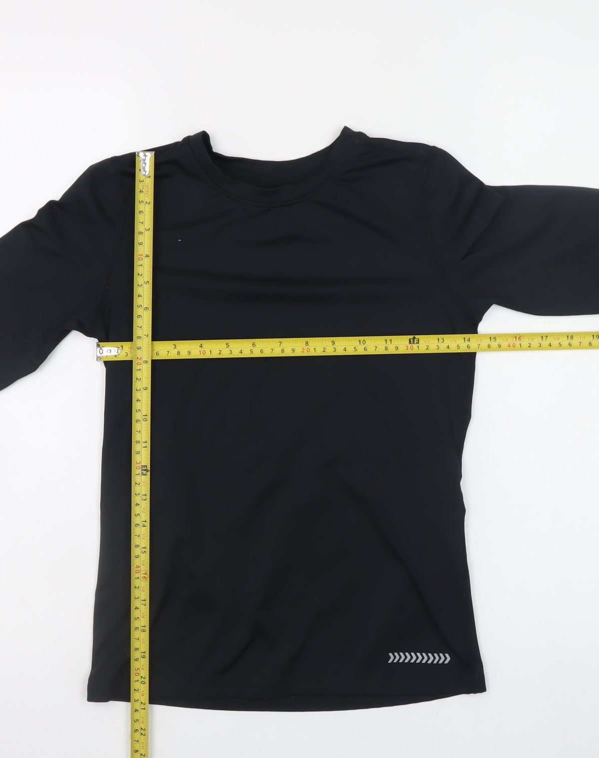 Dunnes Stores Girls Black Long Sleeve Active T-Shirt 10-11 Years