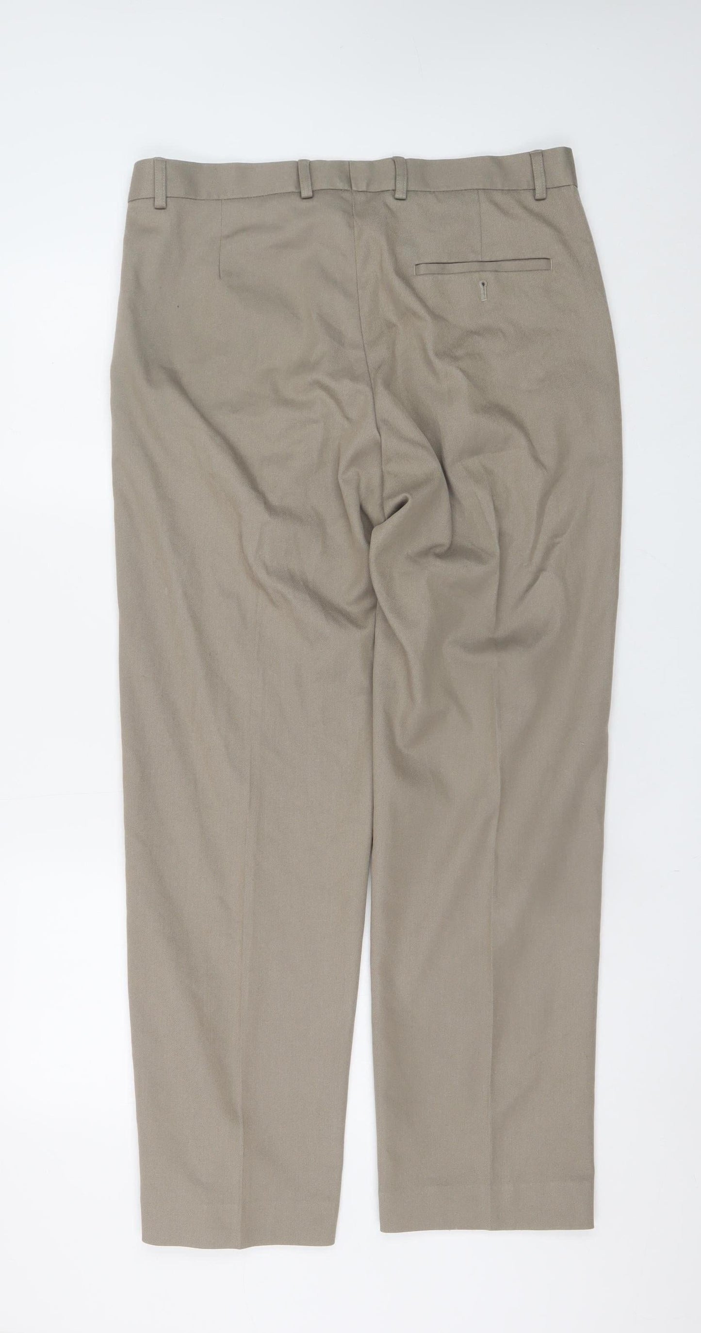 St. Bernard for Dunnes Stores Men's Beige 34W 31L Regular Fit Chino Trousers