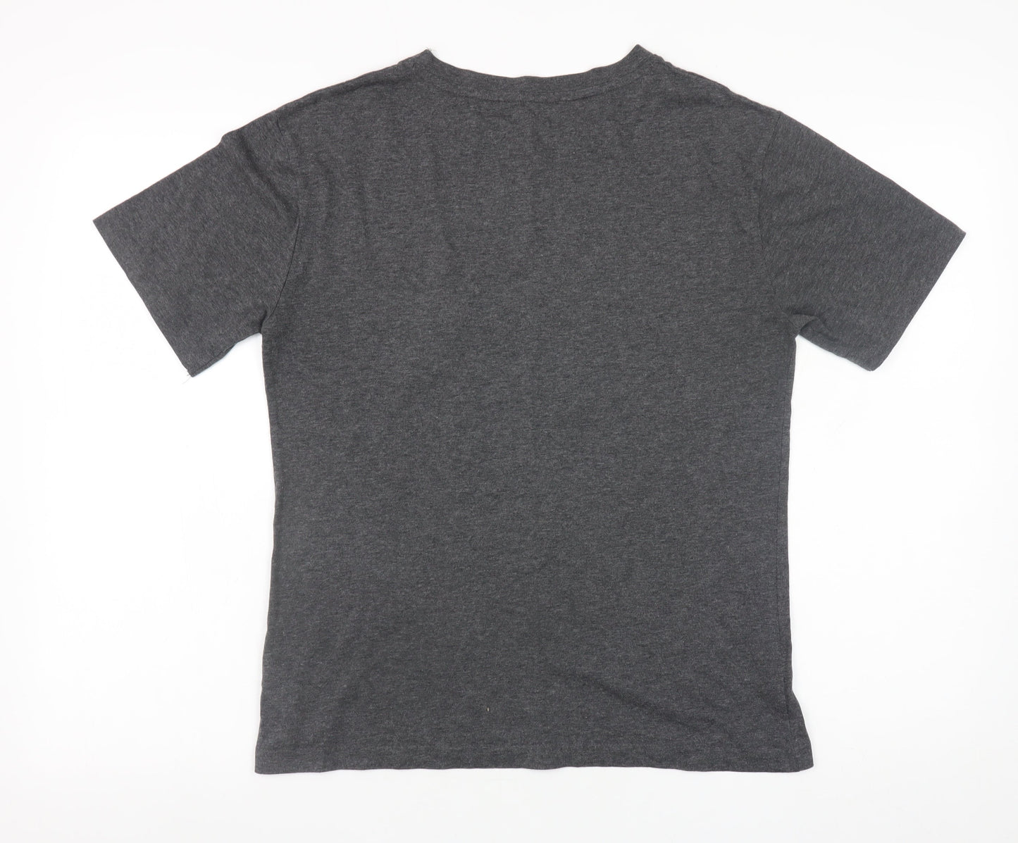 Disney Girls Charcoal Grey XS Graphic 'Movie Time' Short Sleeve T-Shirt