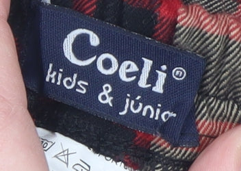 Coeli Girls Multicoloured Check Wrap Skort Size 28 Polyester Blend