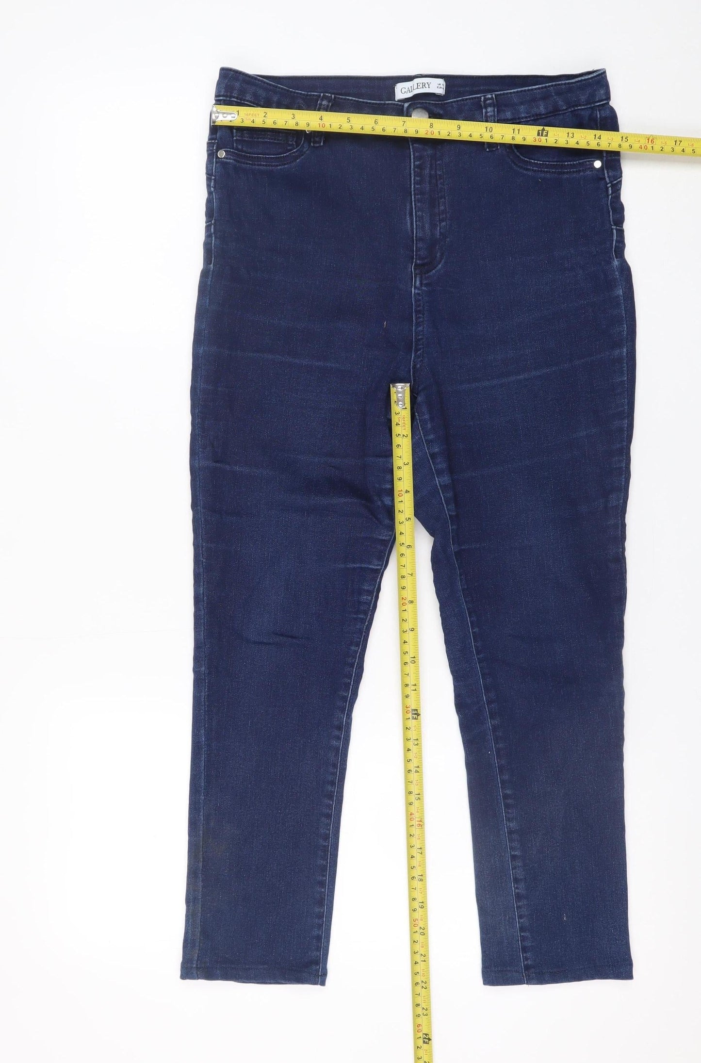 Gallery Women’s Blue Skinny Jeans Size 12 Slim Fit Denim