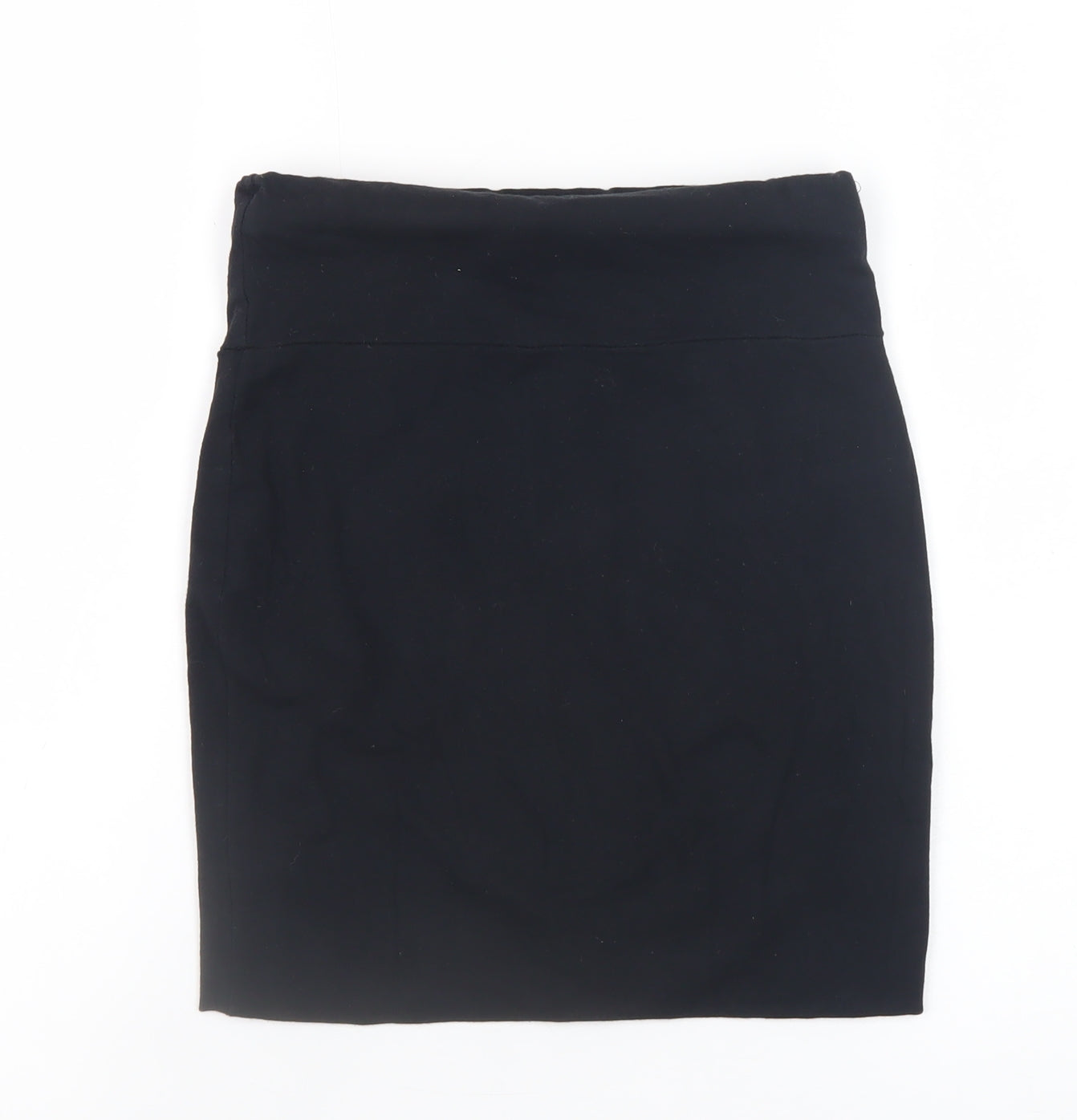 Warehouse Women’s Black Pencil Skirt UK 6 Cotton Stretch Workwear