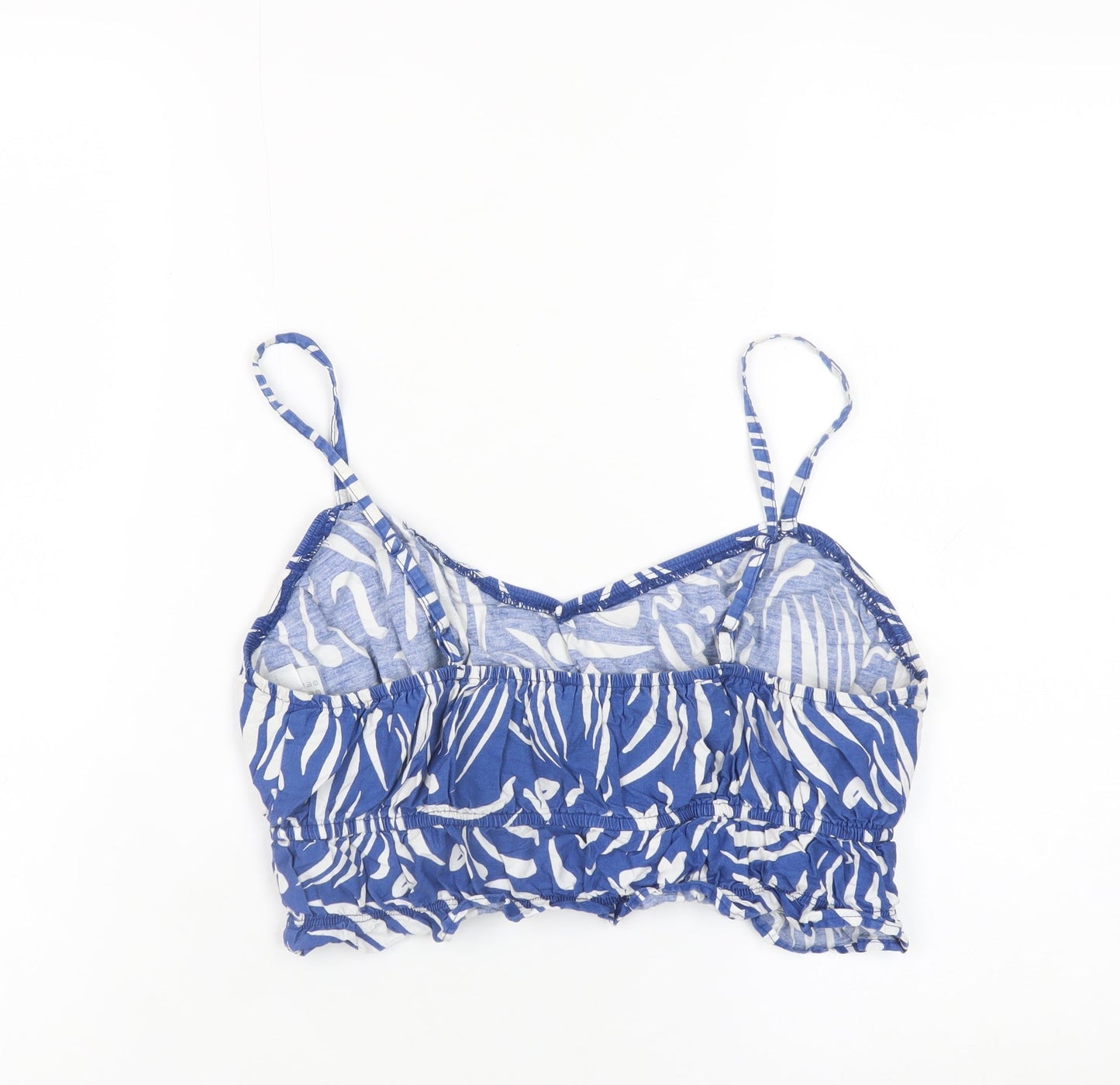 Primark Women’s Blue Animal Print Cotton Camisole Top Size 10