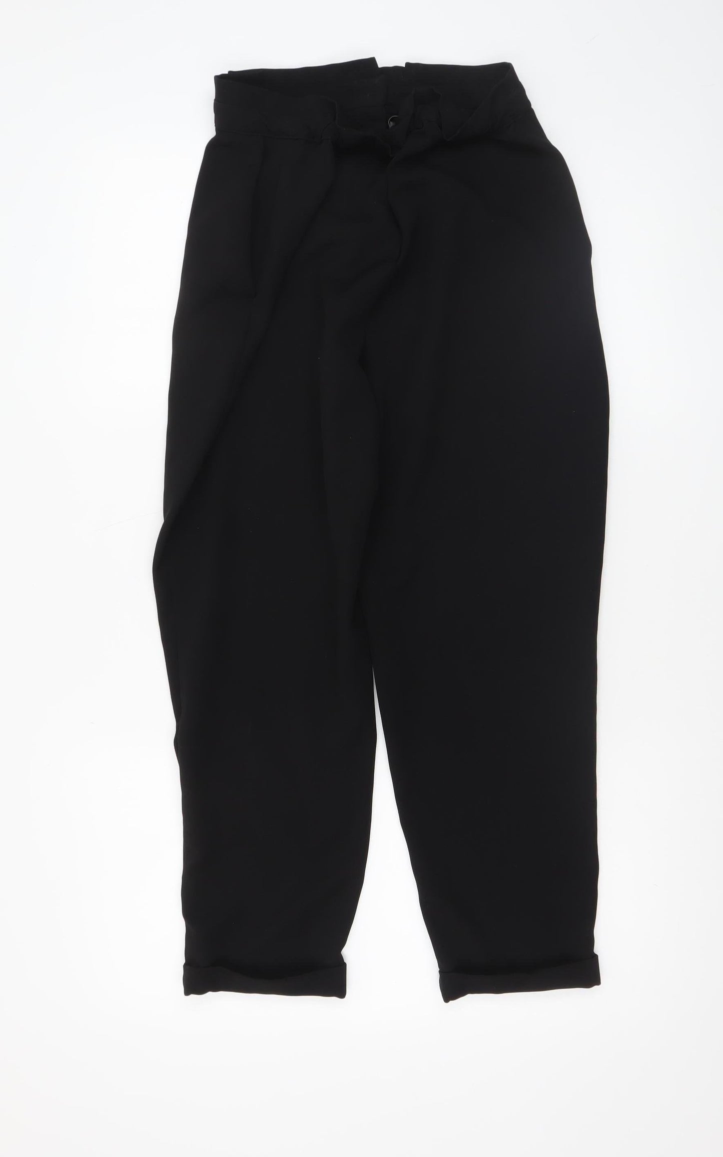 Pull & Bear Women’s Black High Waist Tapered Trousers Size 12