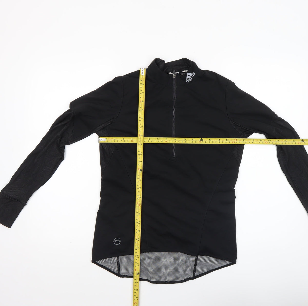 Adidas Womens Black Cycling 1/4 Zip Long Sleeve Top Size M
