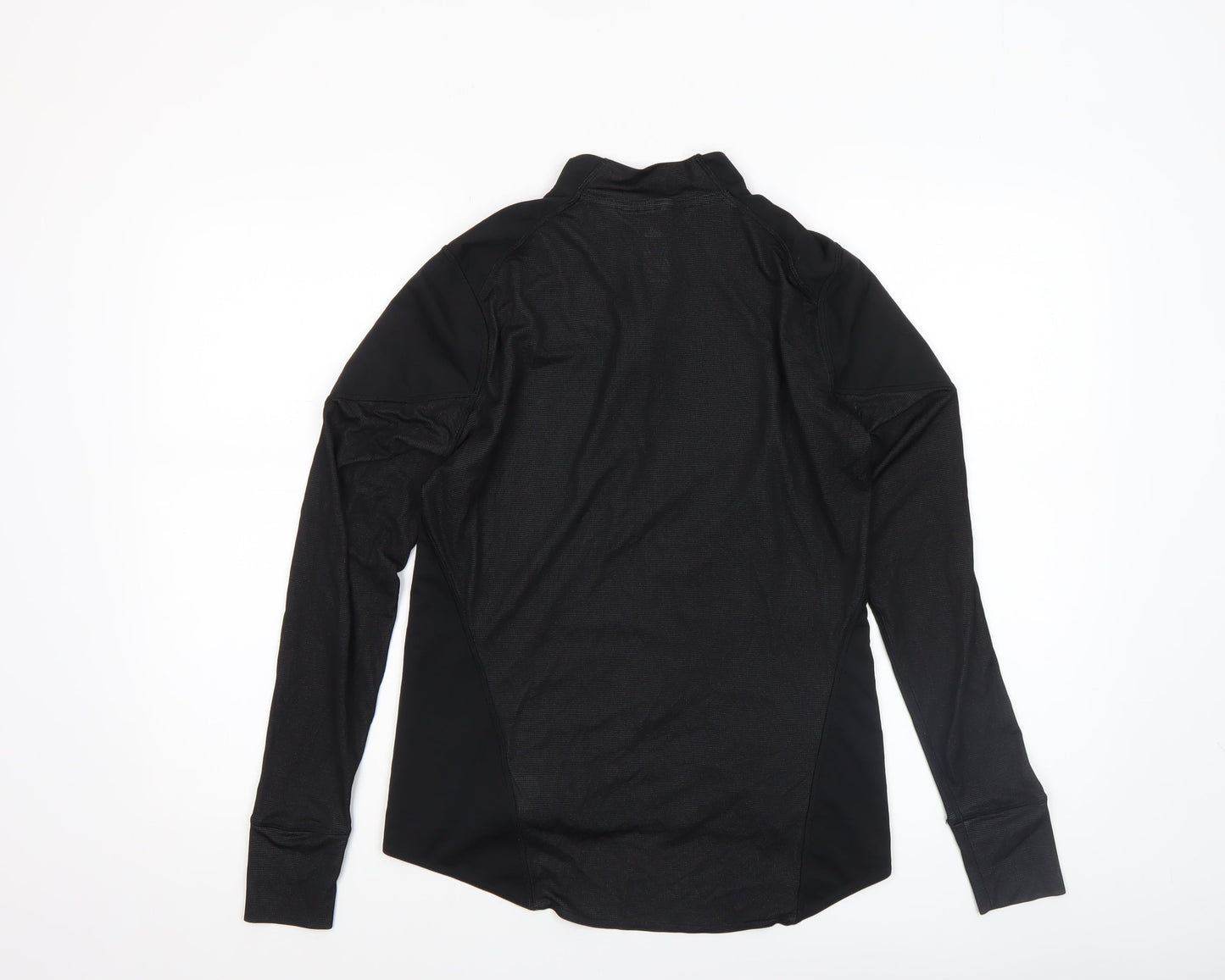 Adidas Womens Black Cycling 1/4 Zip Long Sleeve Top Size M