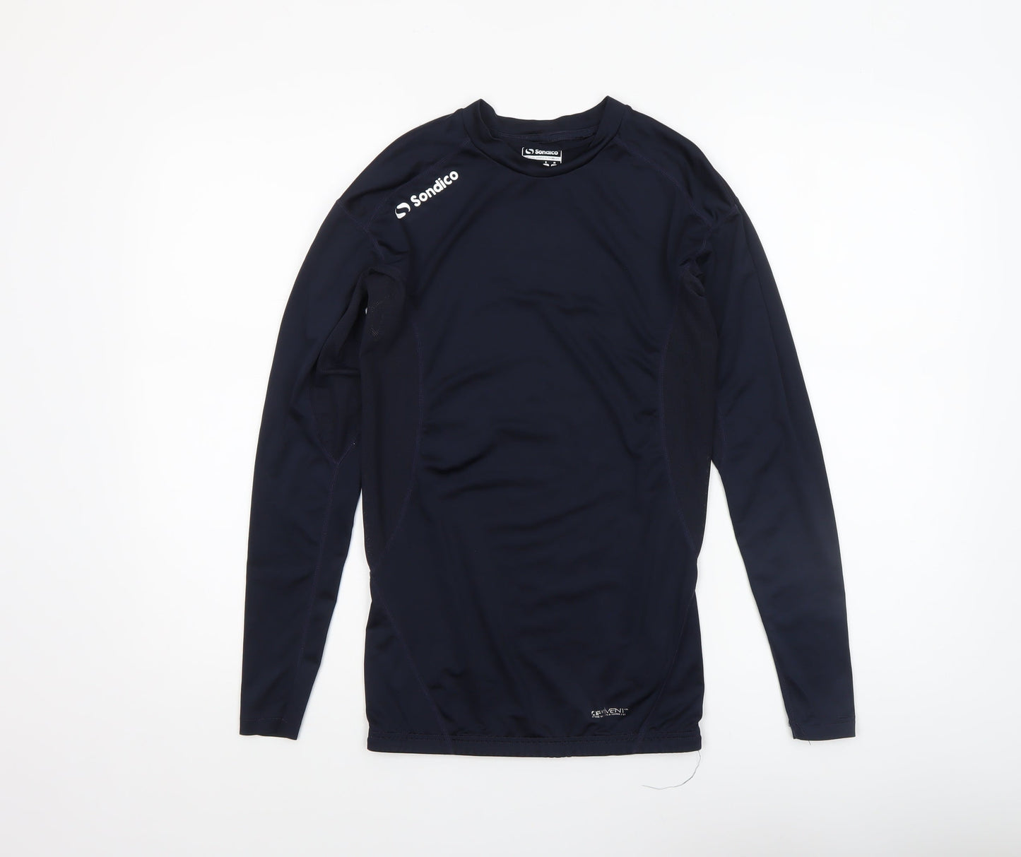 Sondico Mens Blue Compression Long Sleeve Athletic T-Shirt Size S