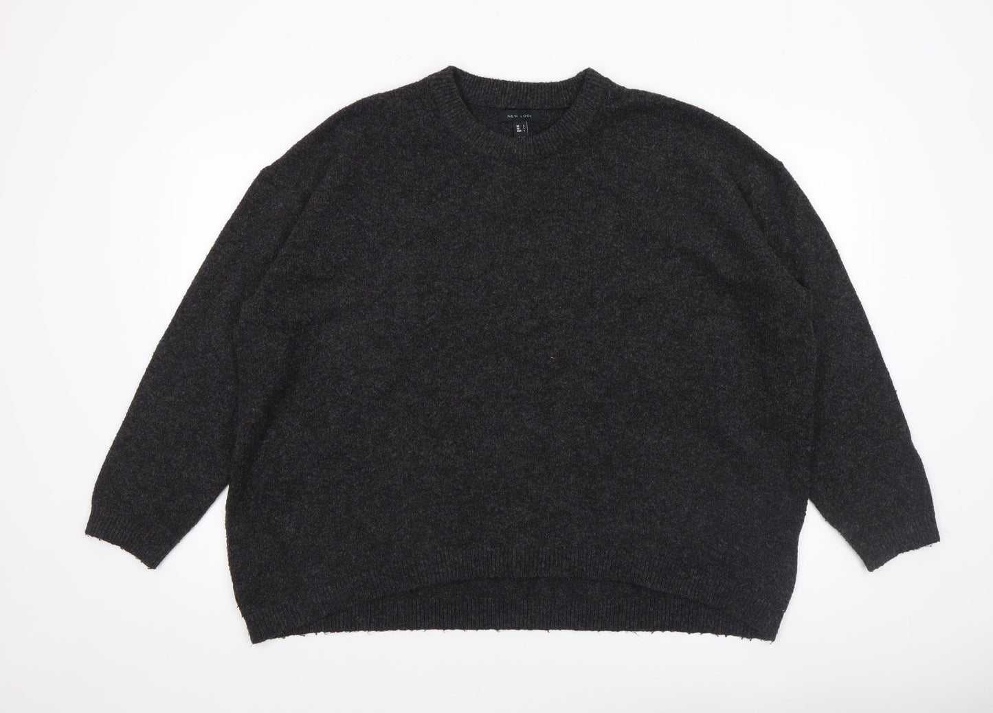 New Look Women's Black L Relaxed Knit Pullover Jumper
