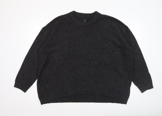 New Look Women's Black L Relaxed Knit Pullover Jumper