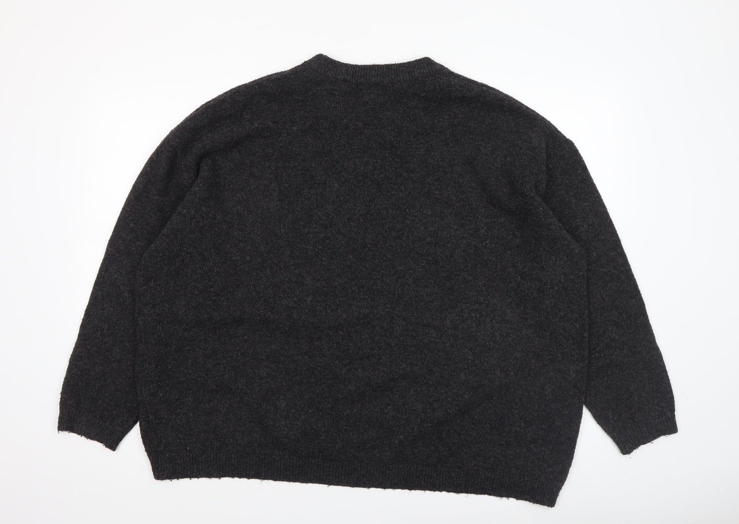 New Look Women's Black L Relaxed Knit Pullover Jumper